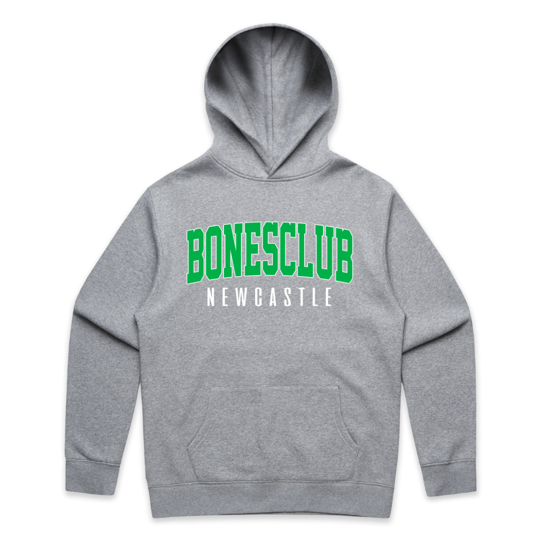 Bones Club Green Varsity Hood - Grey