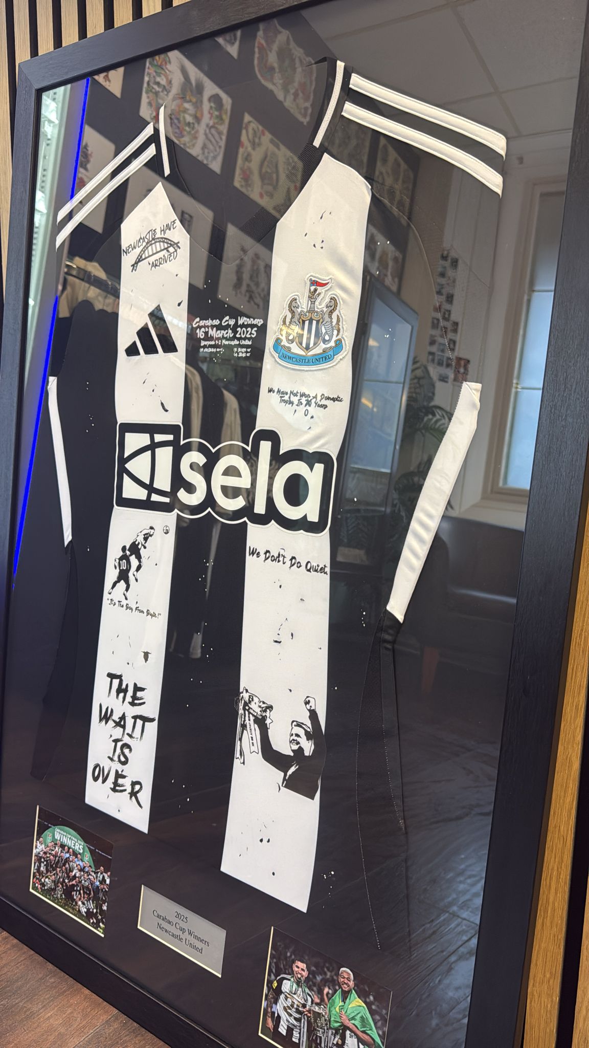 1x entry to nufc carabao cup shirt x la customs prize draw