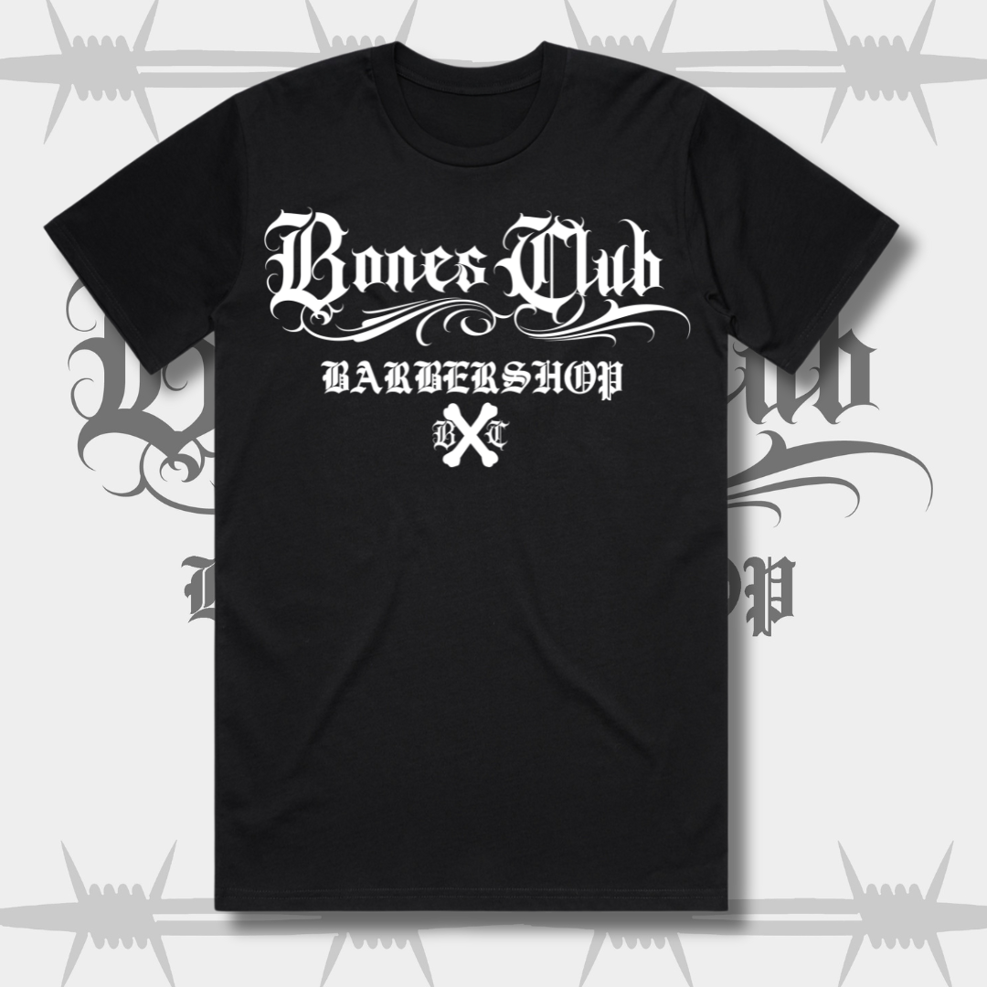 Bones Club Barbers Tee - Black