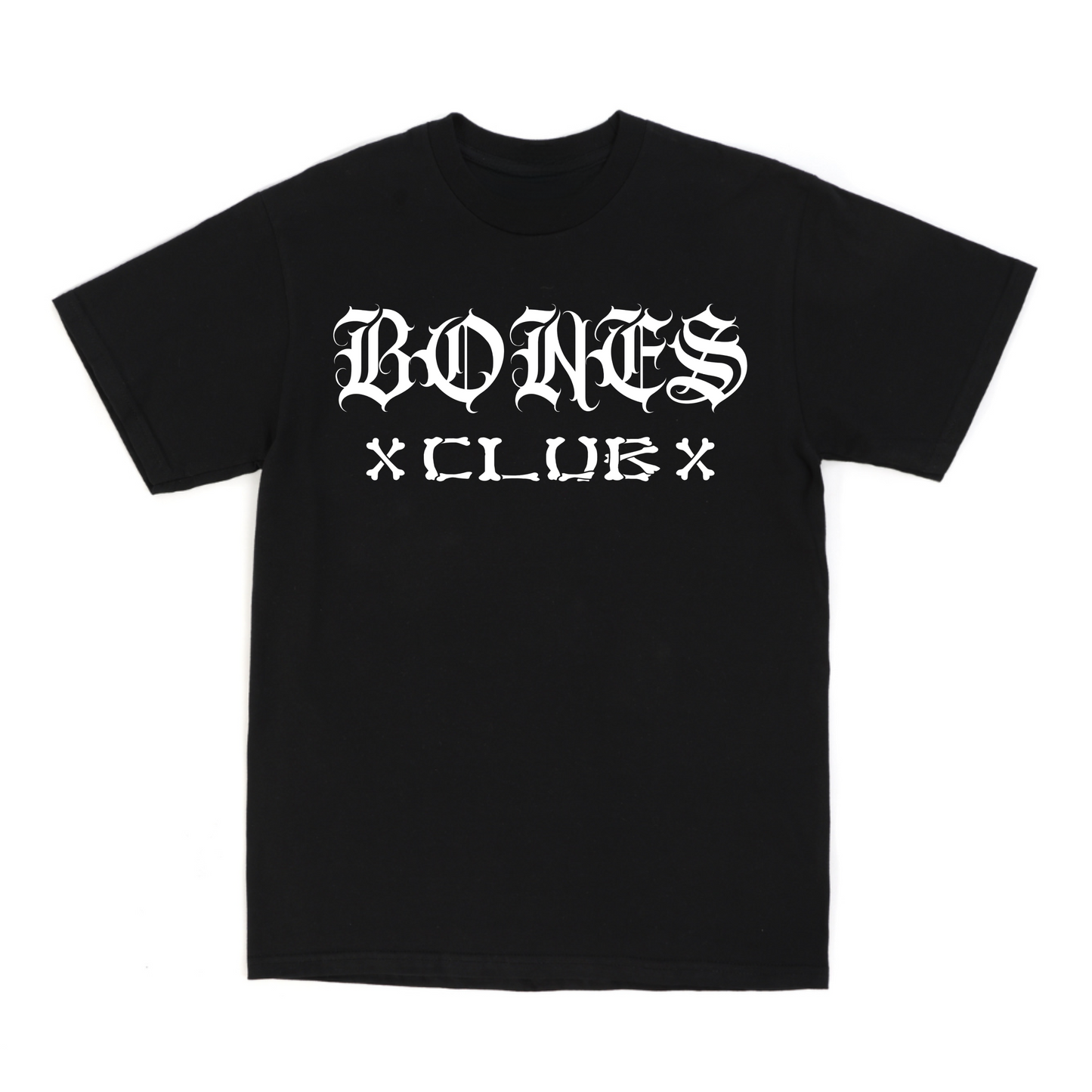 Bones Club Script Tee - Black