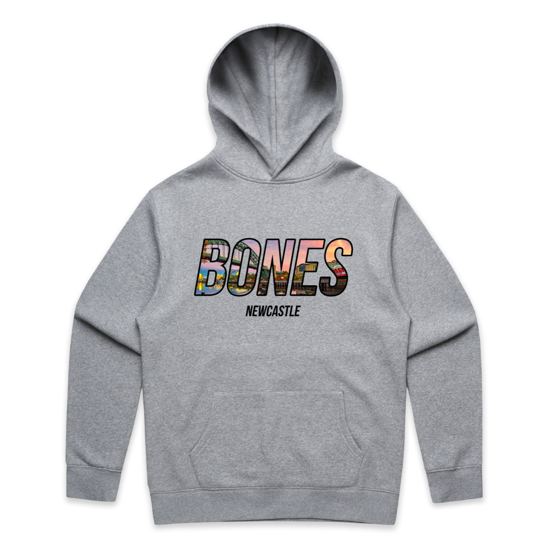 Bones Club Tyne Bridge Hood - Grey