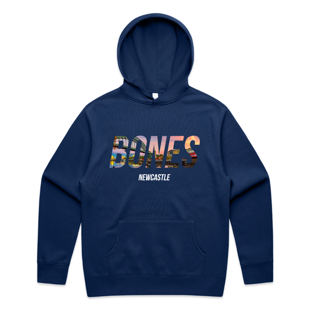 Bones Club Tyne Bridge Hood - Navy