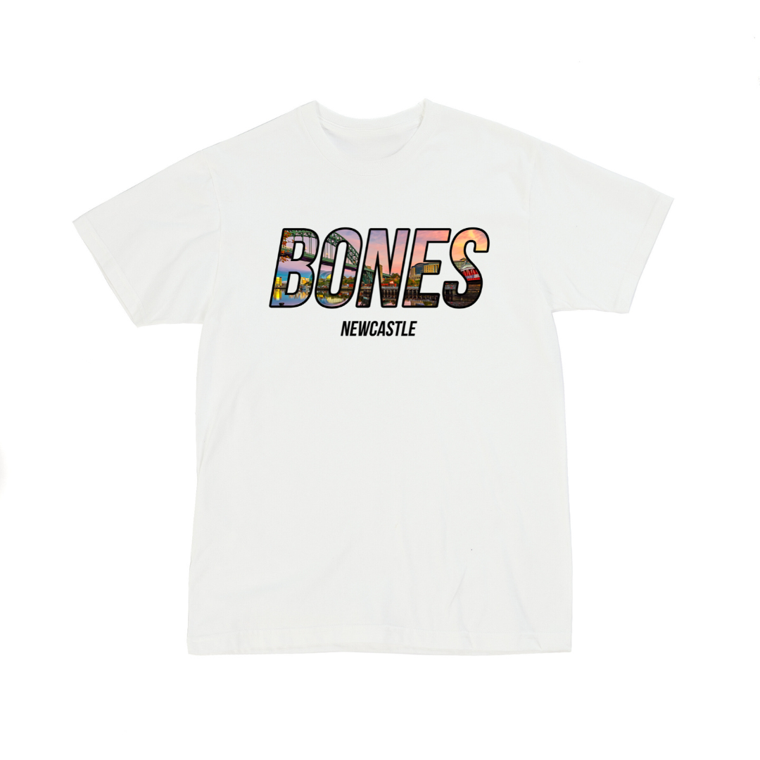 Bones Club Tyne Bridge Tee - White