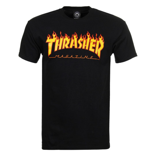 thrasher skate mag tee - flames