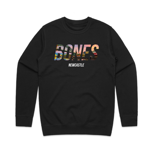 Bones Club Tyne Bridge Sweat - Black