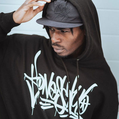 Bones Club Graffiti Hood - Black