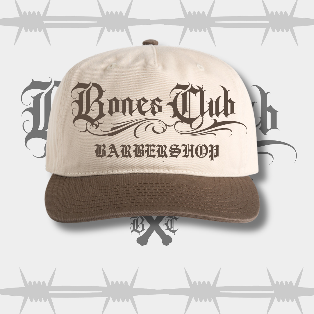 Bones Club Barbers Cap - Mocha