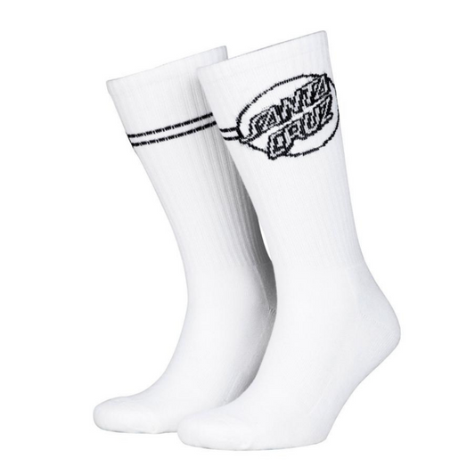 santa cruz opus dot socks - white