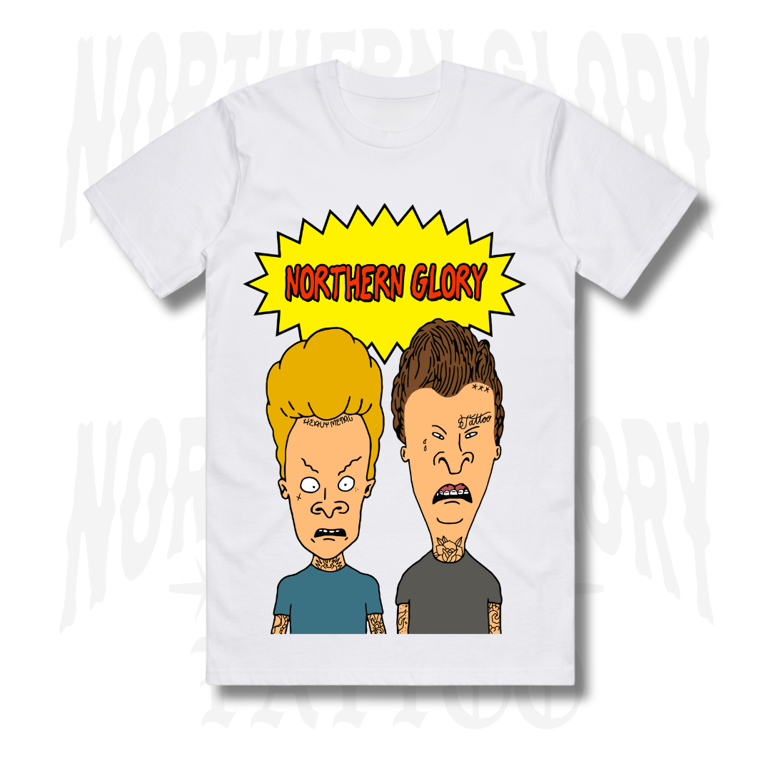 Northern Glory - Beavis and Butthead Tee - White