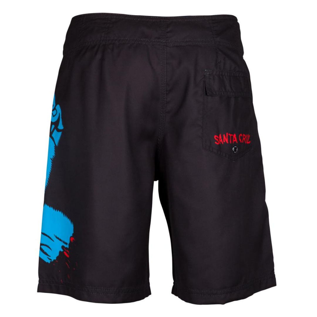 santa cruz screaming hand board shorts - black