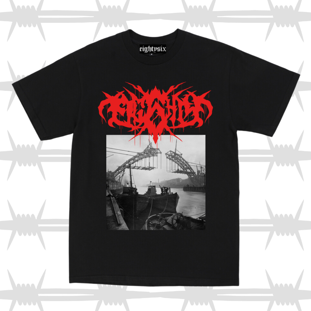 tattoo tyne bridge graphic tee