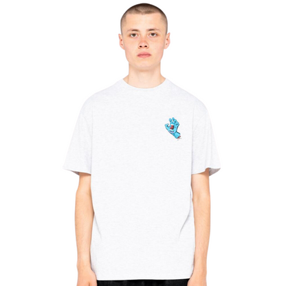 santa cruz screaming hand tee - white