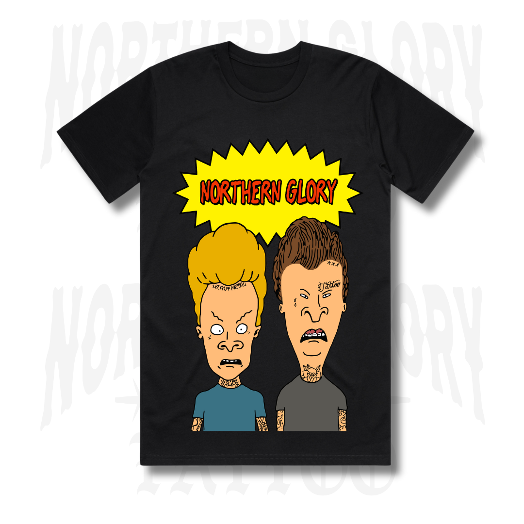 Northern Glory - Beavis and Butthead Tee - Black