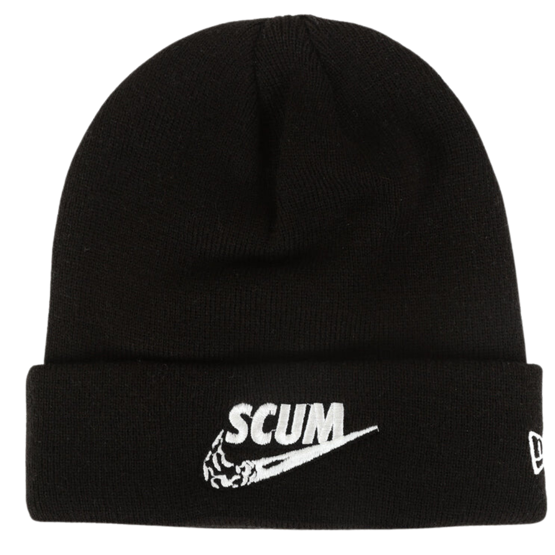 scum - tick new era beanie - black