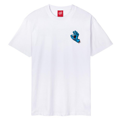 santa cruz screaming hand tee - white