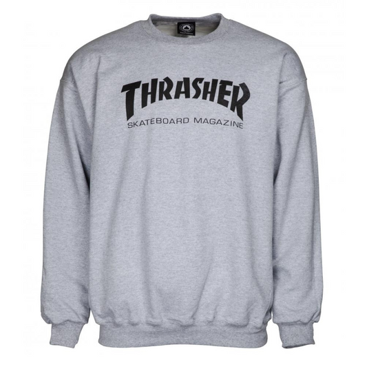 thrasher skate mag crew - grey