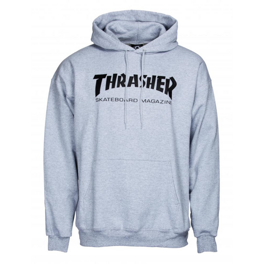 thrasher skate mag hood - grey