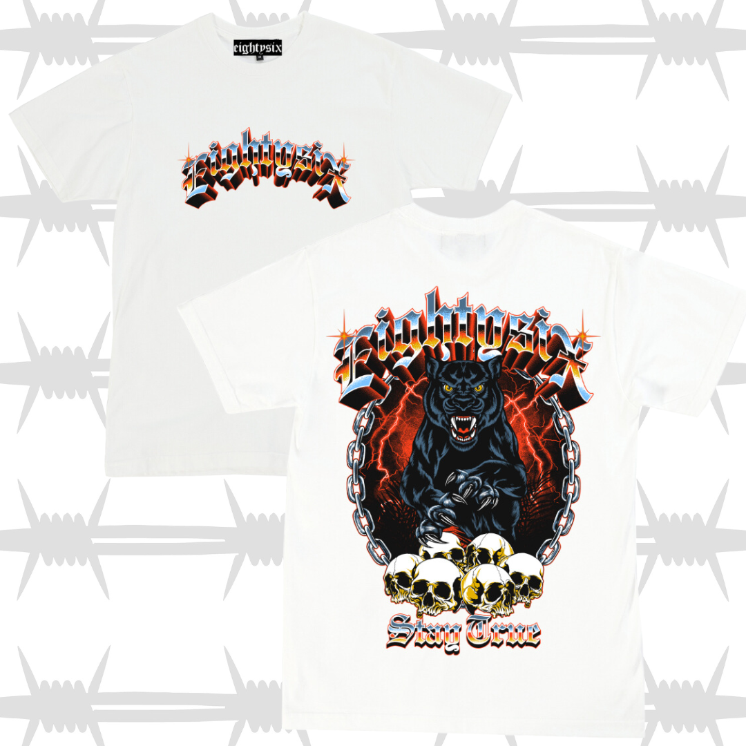 Panther Skull Graphic T-Shirt