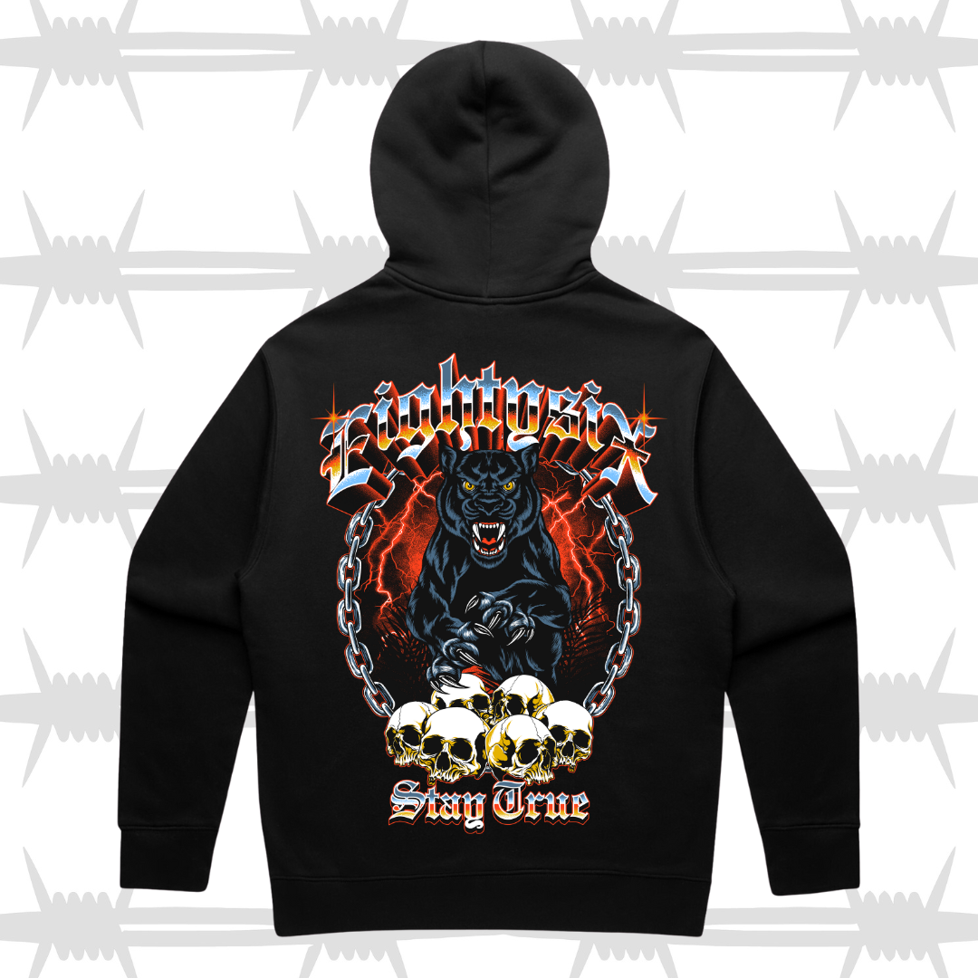 Panther Skull Graphic Hoodie