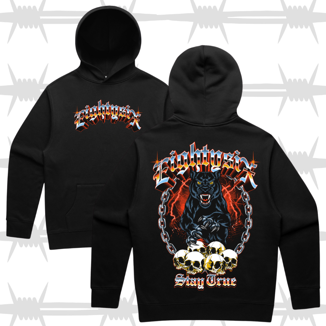 Panther Skull Graphic Hoodie