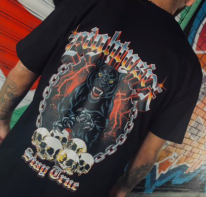 Panther Skull Graphic T-Shirt