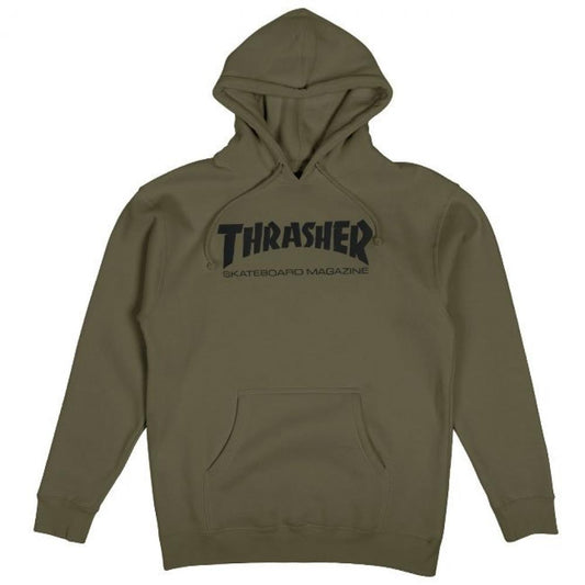 thrasher skate mag hood - army