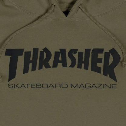 thrasher skate mag hood - army