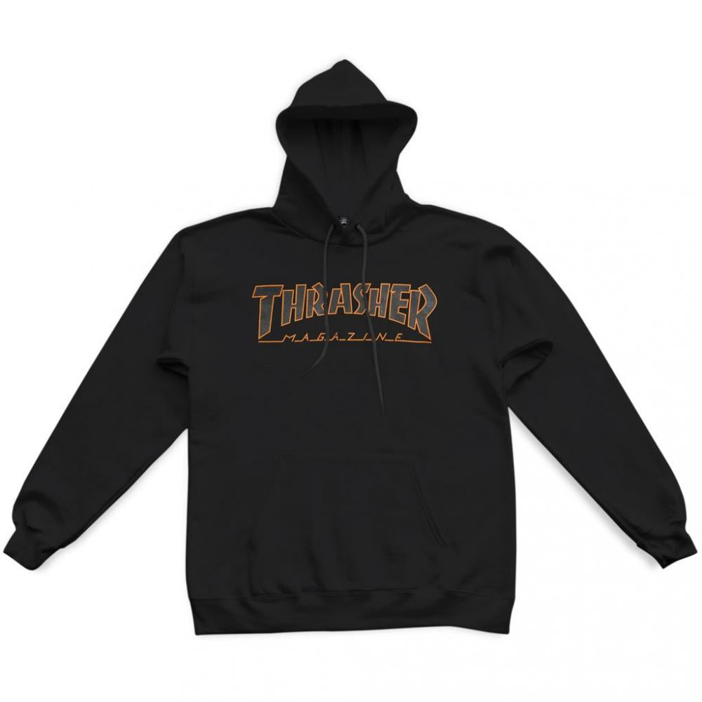 thrasher skate mag hood - outlined