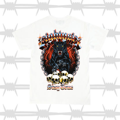 Panther Skull Graphic T-Shirt