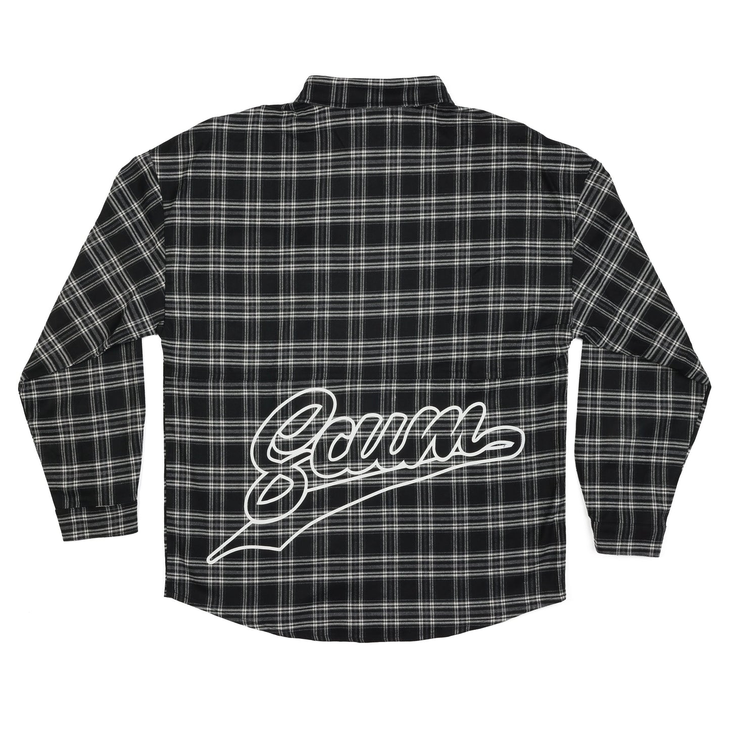 scum - lumberjack shirt - black & grey