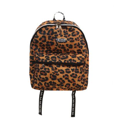 scum - leopard print back pack