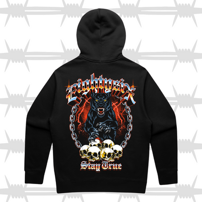 Panther Skull Hood - Black