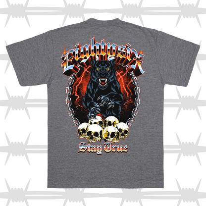 Panther Skull Tee - Grey