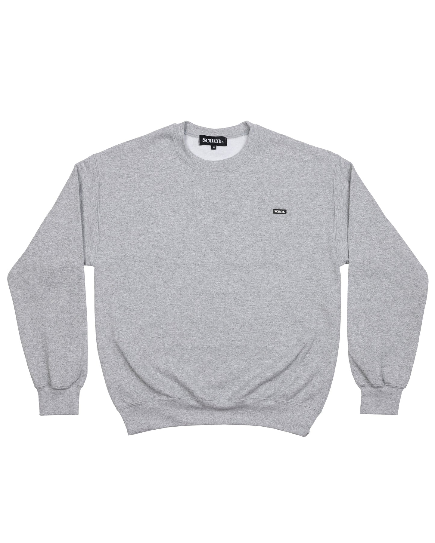 scum - rubber patch crew - grey