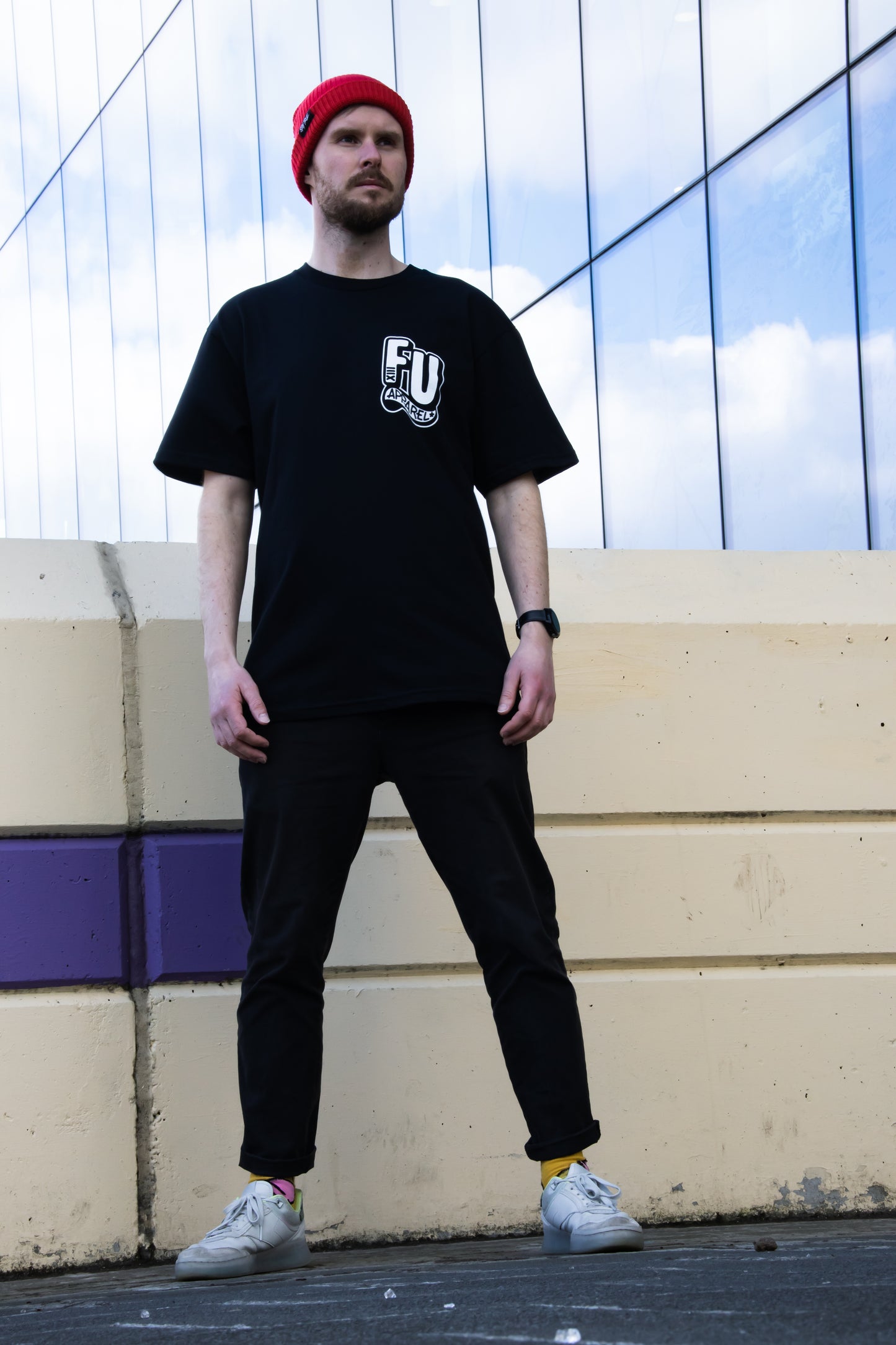 FU Travelling Mickey - Black Tee