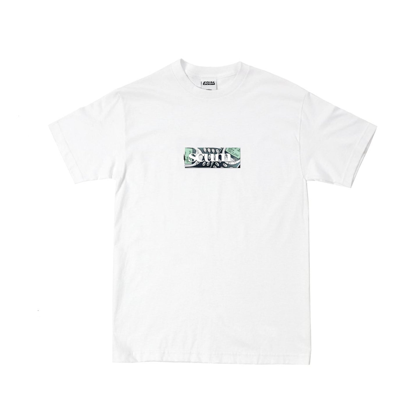 scum - mockia logo tee - white