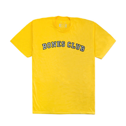 Bones Club Varsity Tee Yellow