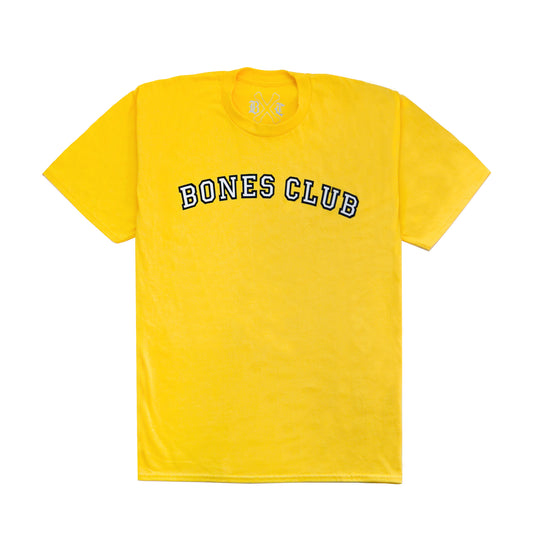 Bones Club Varsity Tee Yellow