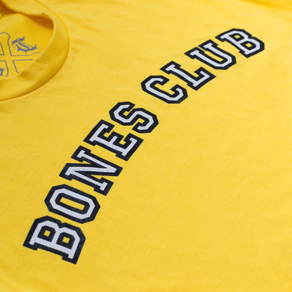 Bones Club Varsity Tee Yellow